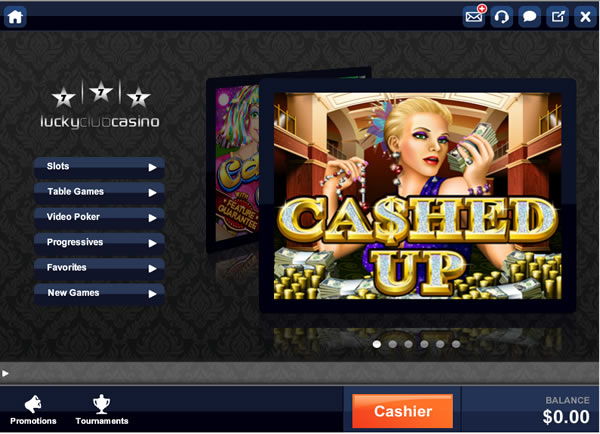 Lucky Club Casino online casino client